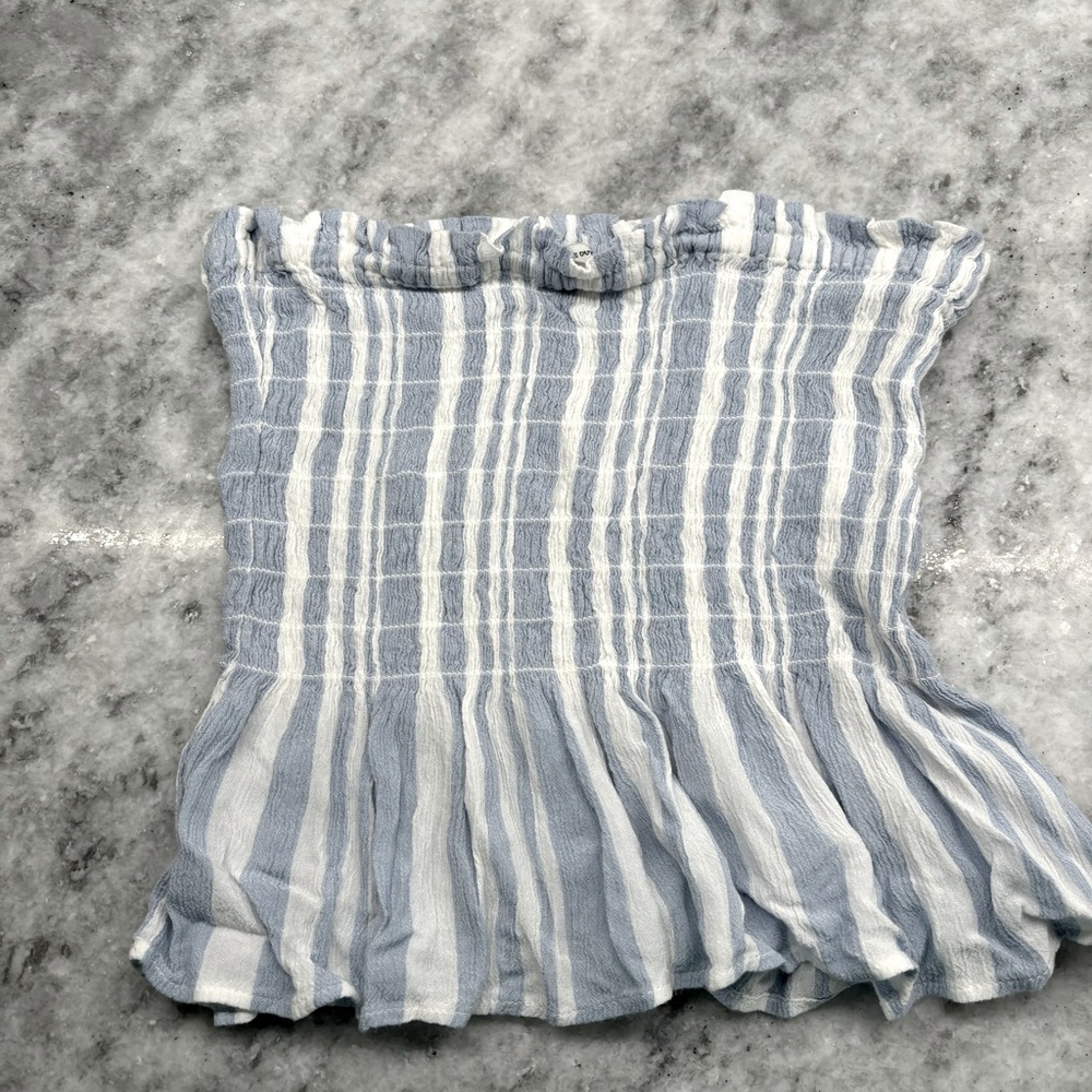 American Eagle Striped Tube Top